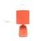 Simple Designs 10" Thimble Base Ceramic Table Lamp
